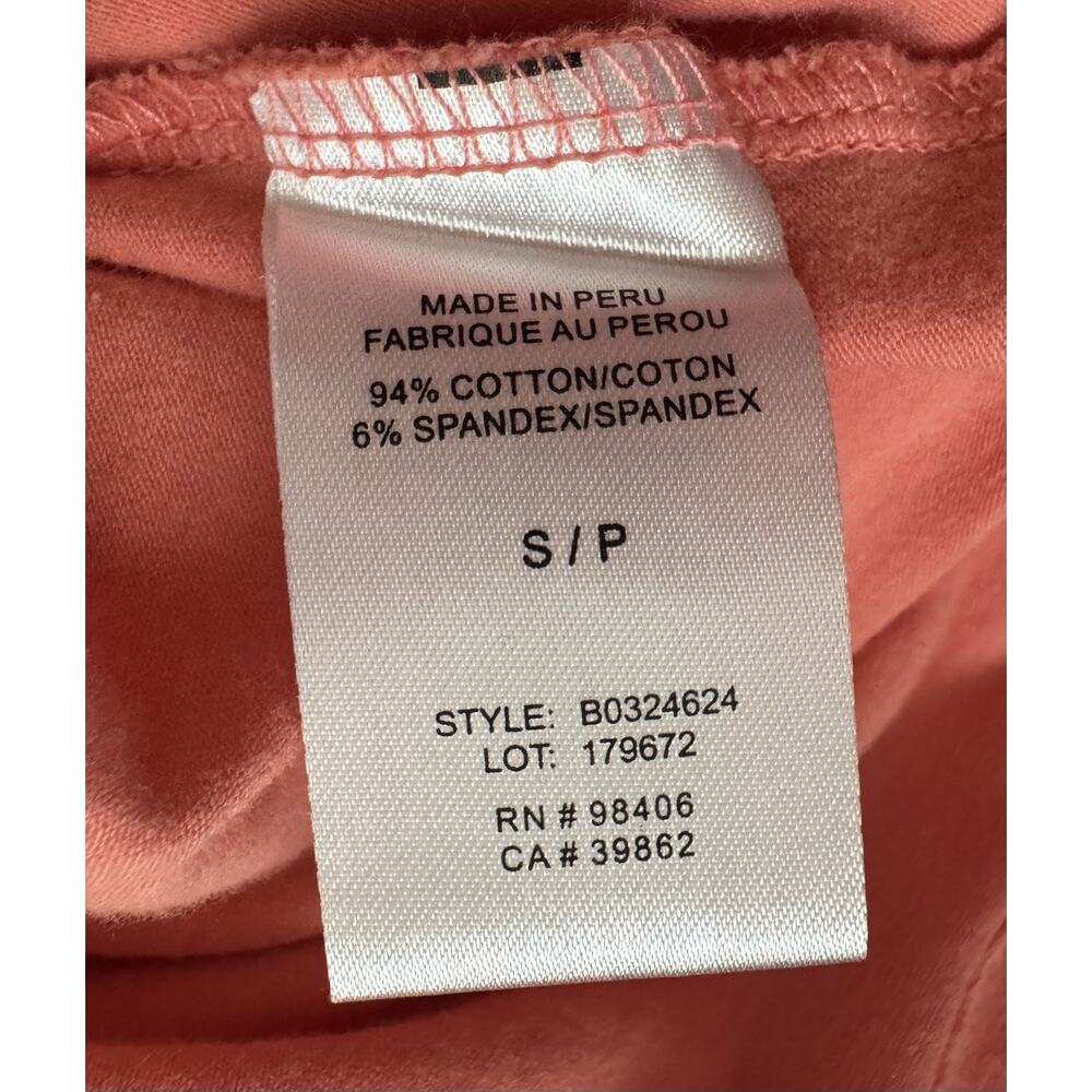 Theory Women Orange Peach Coral Casual Cotton Dress Size S - Picture 8 of 8